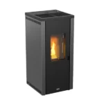 Hermetisk pelletskamin Next 9 kW Grå – Stove Canadian